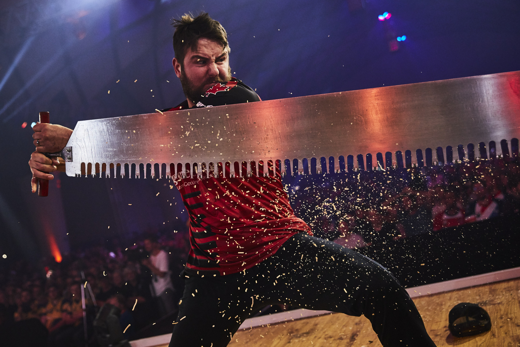 Athlete at a TIMBERSPORTS® event